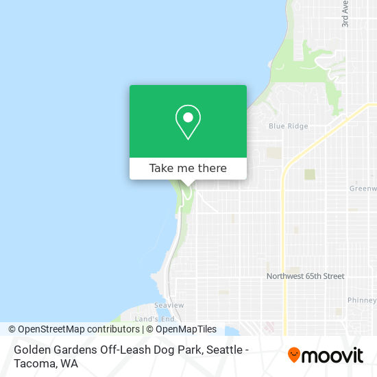 Mapa de Golden Gardens Off-Leash Dog Park