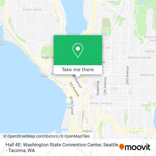 Hall 4E: Washington State Convention Center map