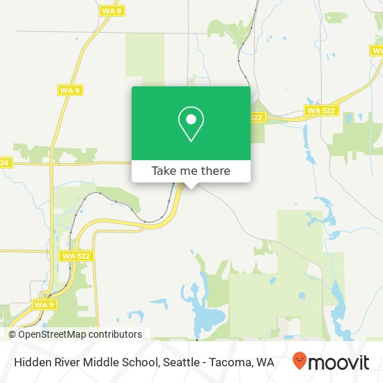 Mapa de Hidden River Middle School