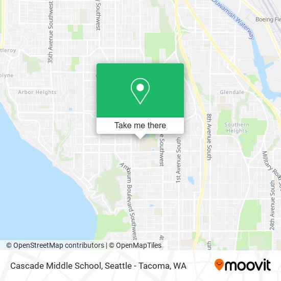 Mapa de Cascade Middle School