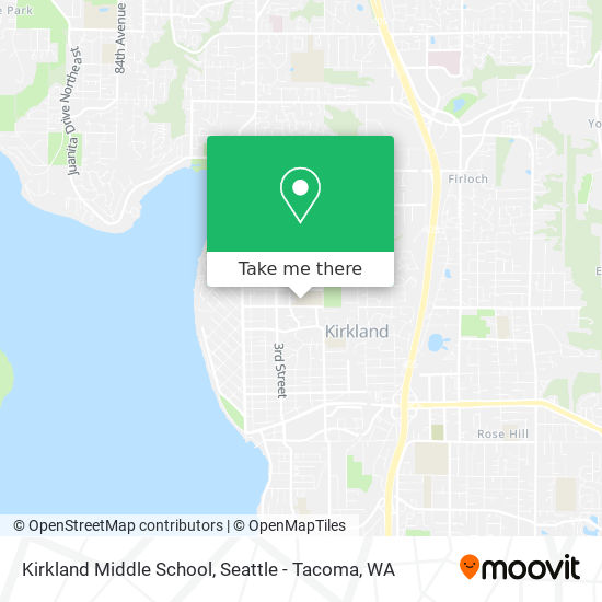 Kirkland Middle School map