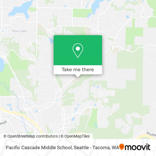 Pacific Cascade Middle School map