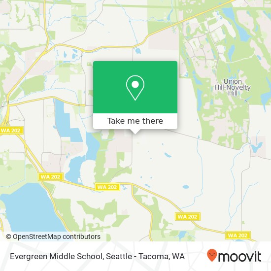 Evergreen Middle School map