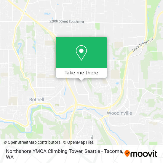 Mapa de Northshore YMCA Climbing Tower