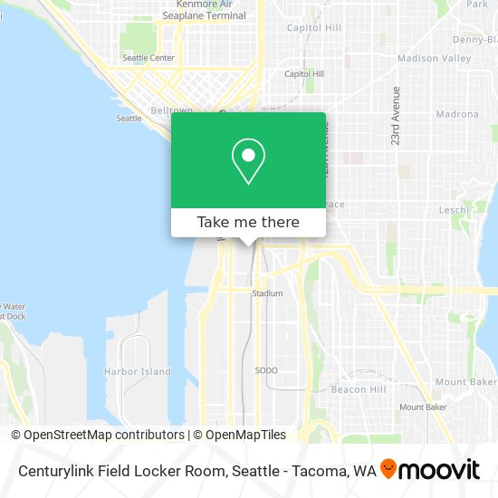 Centurylink Field Locker Room map