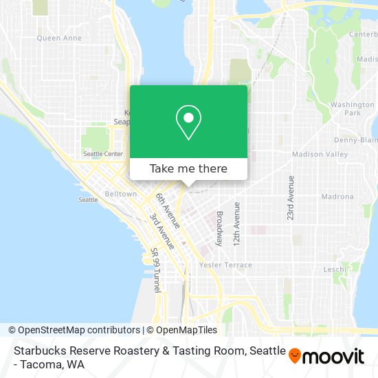 Mapa de Starbucks Reserve Roastery & Tasting Room