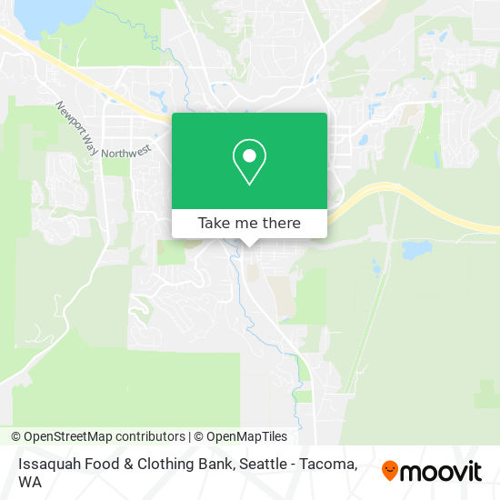 Issaquah Food & Clothing Bank map
