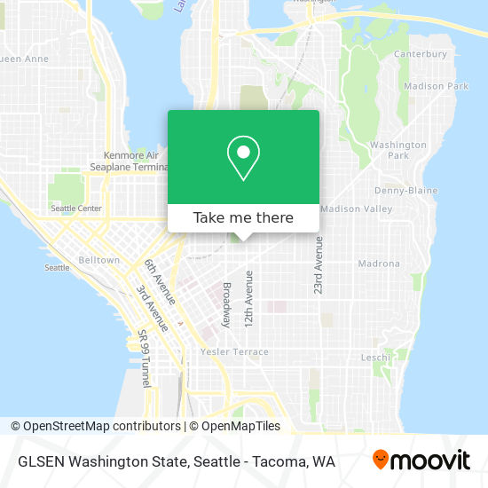GLSEN Washington State map