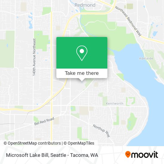 Microsoft Lake Bill map
