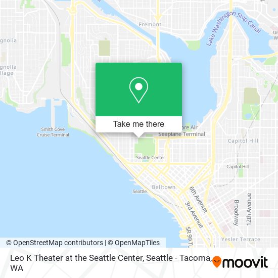 Mapa de Leo K Theater at the Seattle Center