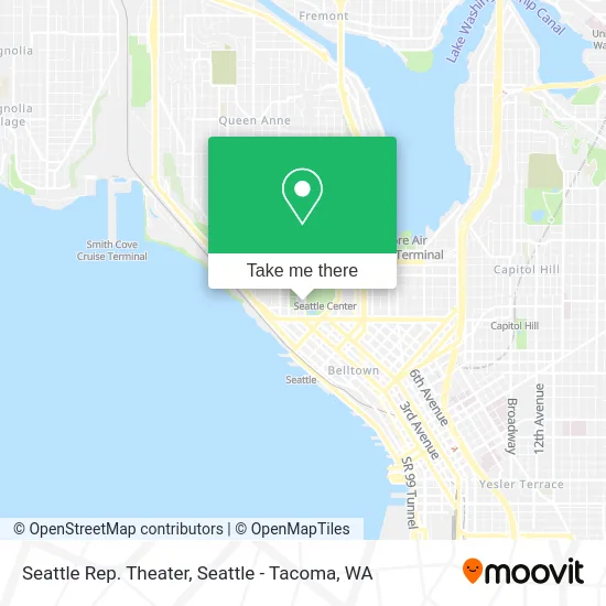 Seattle Rep.  Theater map