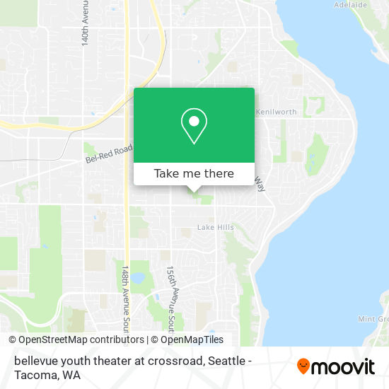 Mapa de bellevue youth theater at crossroad