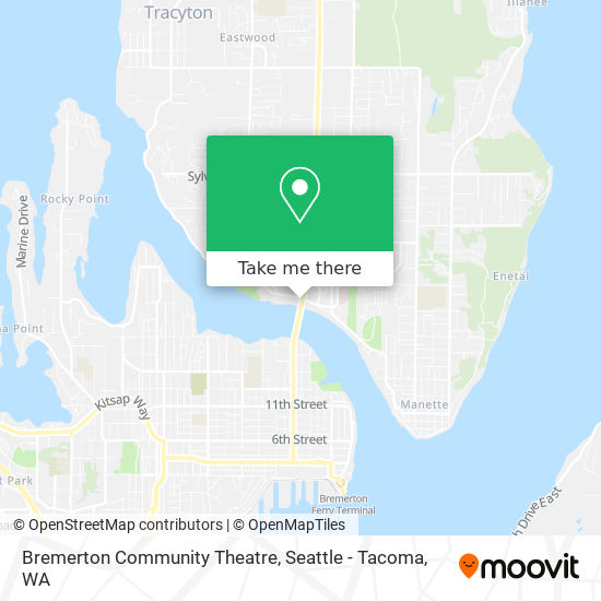 Mapa de Bremerton Community Theatre