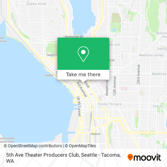 5th Ave Theater Producers Club map