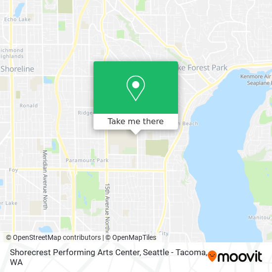 Shorecrest Performing Arts Center map