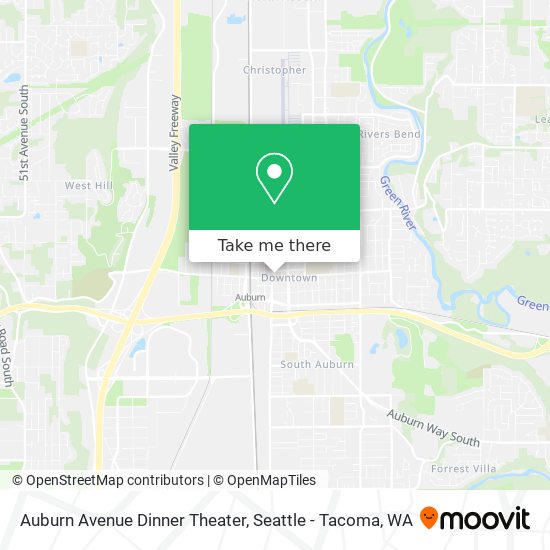 Auburn Avenue Dinner Theater map