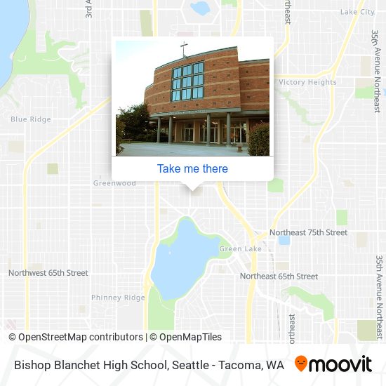 Bishop Blanchet High School map