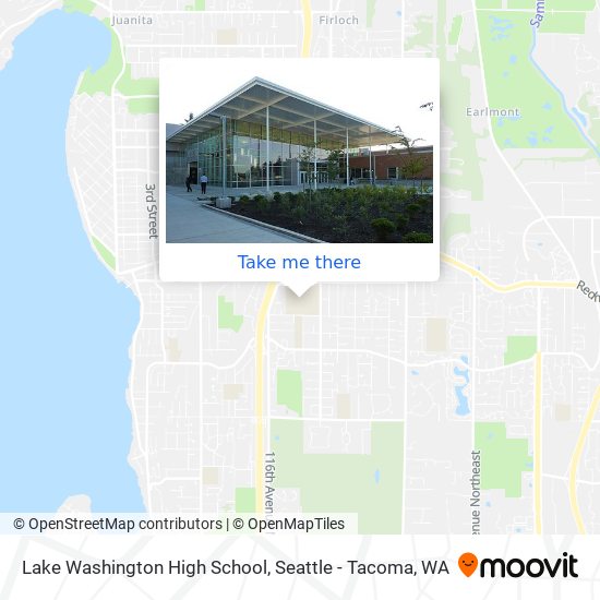 Lake Washington High School map
