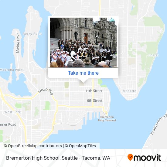 Mapa de Bremerton High School