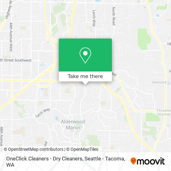 Mapa de OneClick Cleaners - Dry Cleaners