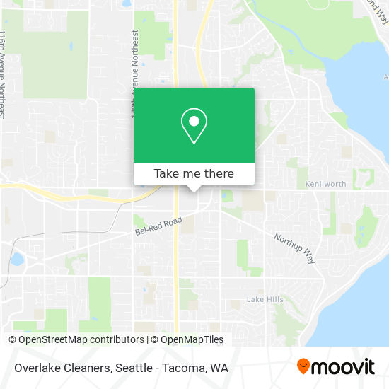Overlake Cleaners map