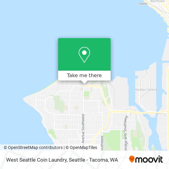 West Seattle Coin Laundry map
