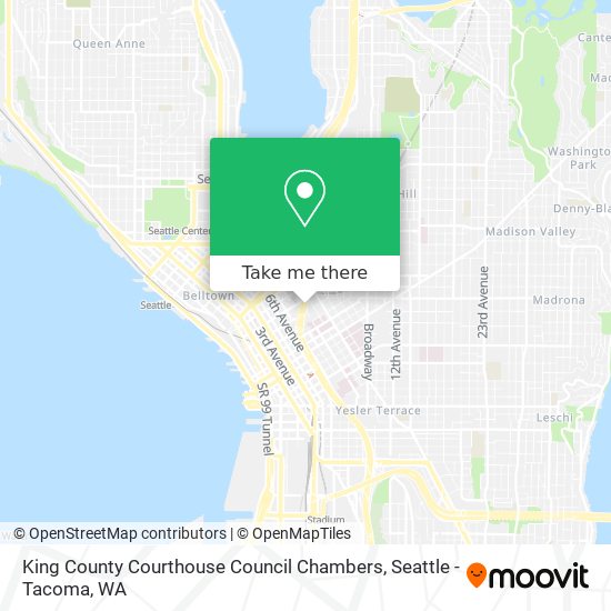 Mapa de King County Courthouse Council Chambers