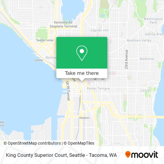 How to get to King County Superior Court in Seattle by Bus?