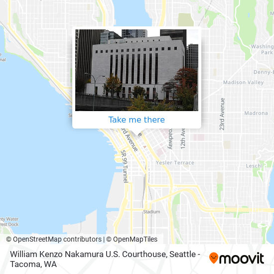 Mapa de William Kenzo Nakamura U.S. Courthouse