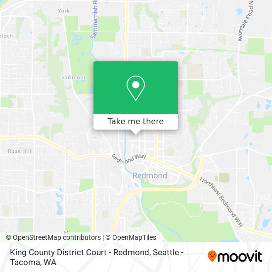 Mapa de King County District Court - Redmond
