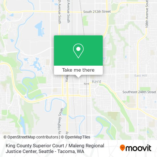 King County Superior Court / Maleng Regional Justice Center map
