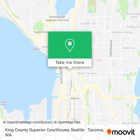 Mapa de King County Superior Courthouse