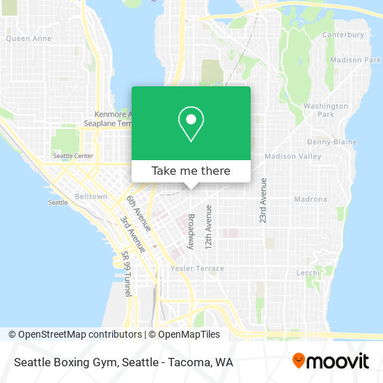 Mapa de Seattle Boxing Gym