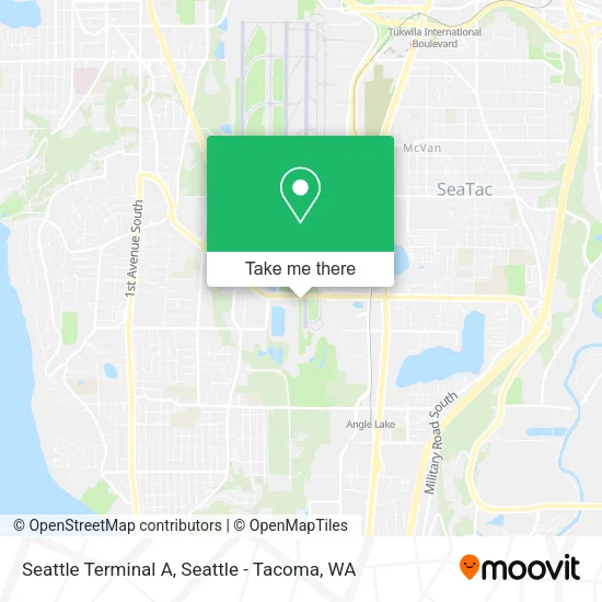 Mapa de Seattle Terminal A