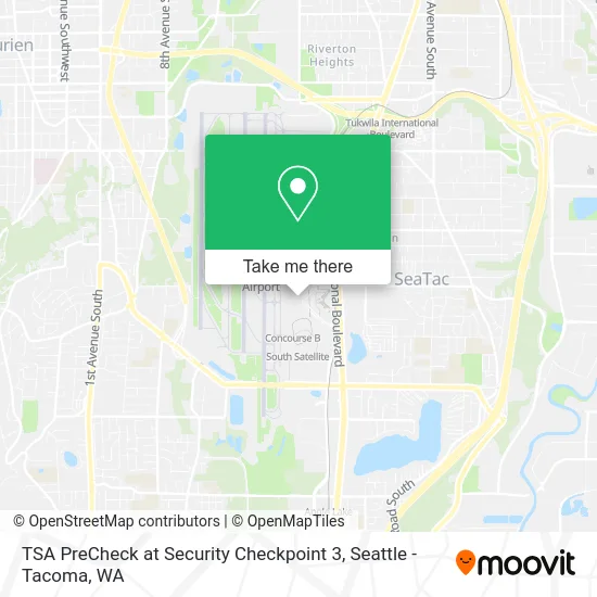 TSA PreCheck at Security Checkpoint 3 map