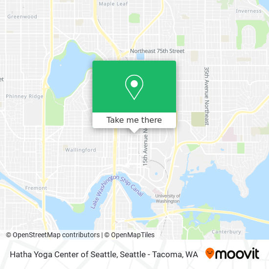 Hatha Yoga Center of Seattle map