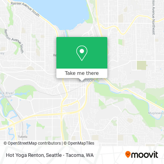 Hot Yoga Renton map