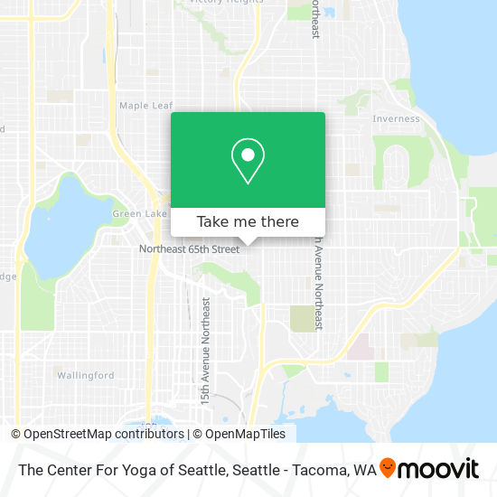 The Center For Yoga of Seattle map