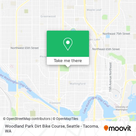 Woodland Park Dirt Bike Course map