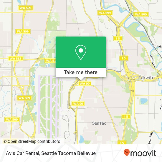 How to get to Avis Car Rental in Seatac by Bus or Light Rail?
