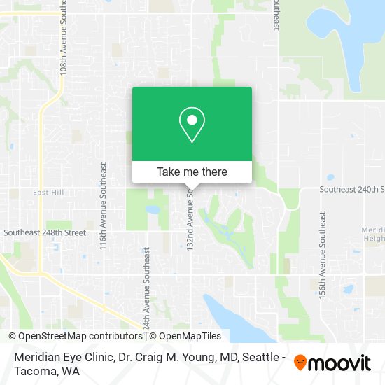 Meridian Eye Clinic, Dr. Craig M. Young, MD map