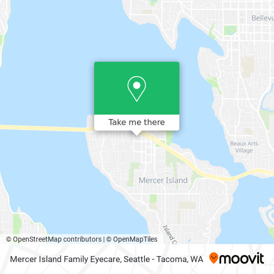 Mercer Island Family Eyecare map