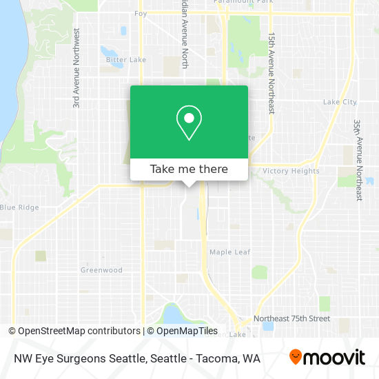 Mapa de NW Eye Surgeons Seattle