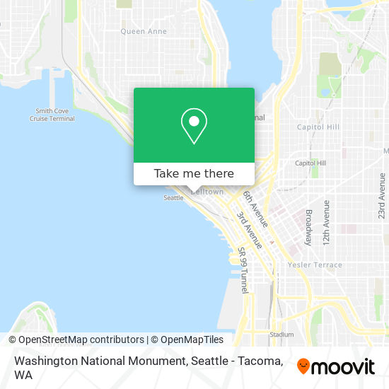 Washington National Monument map