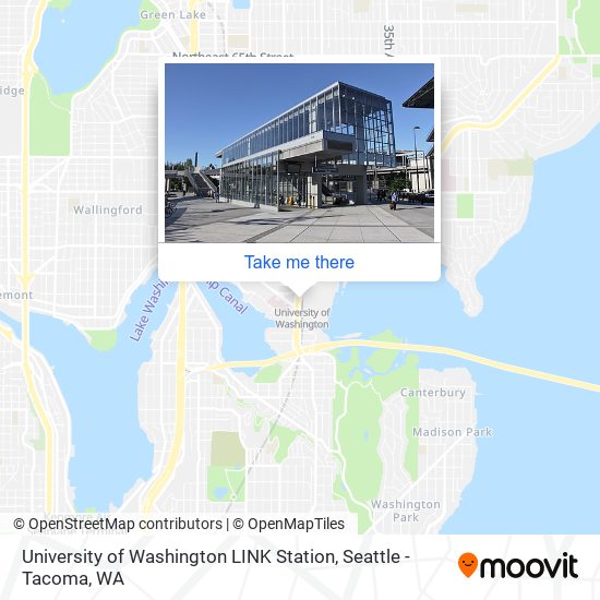 University of Washington LINK Station map