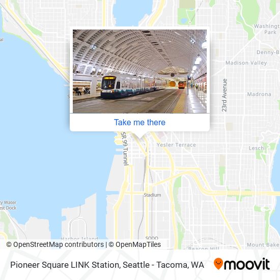 Mapa de Pioneer Square LINK Station