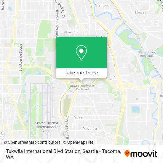 Mapa de Tukwila International Blvd Station