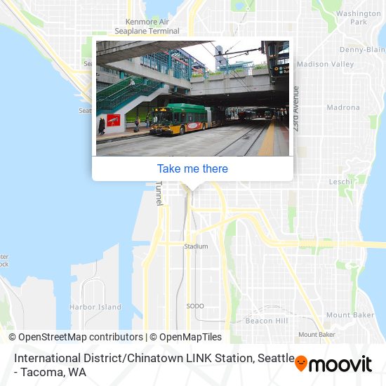 International District / Chinatown LINK Station map