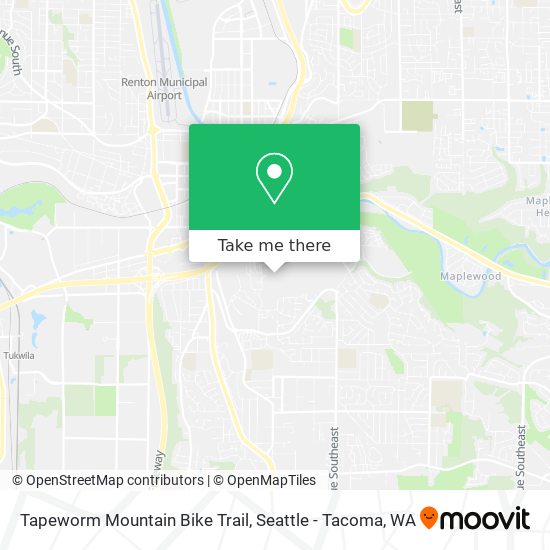 Tapeworm Mountain Bike Trail map