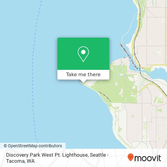 Mapa de Discovery Park West Pt. Lighthouse